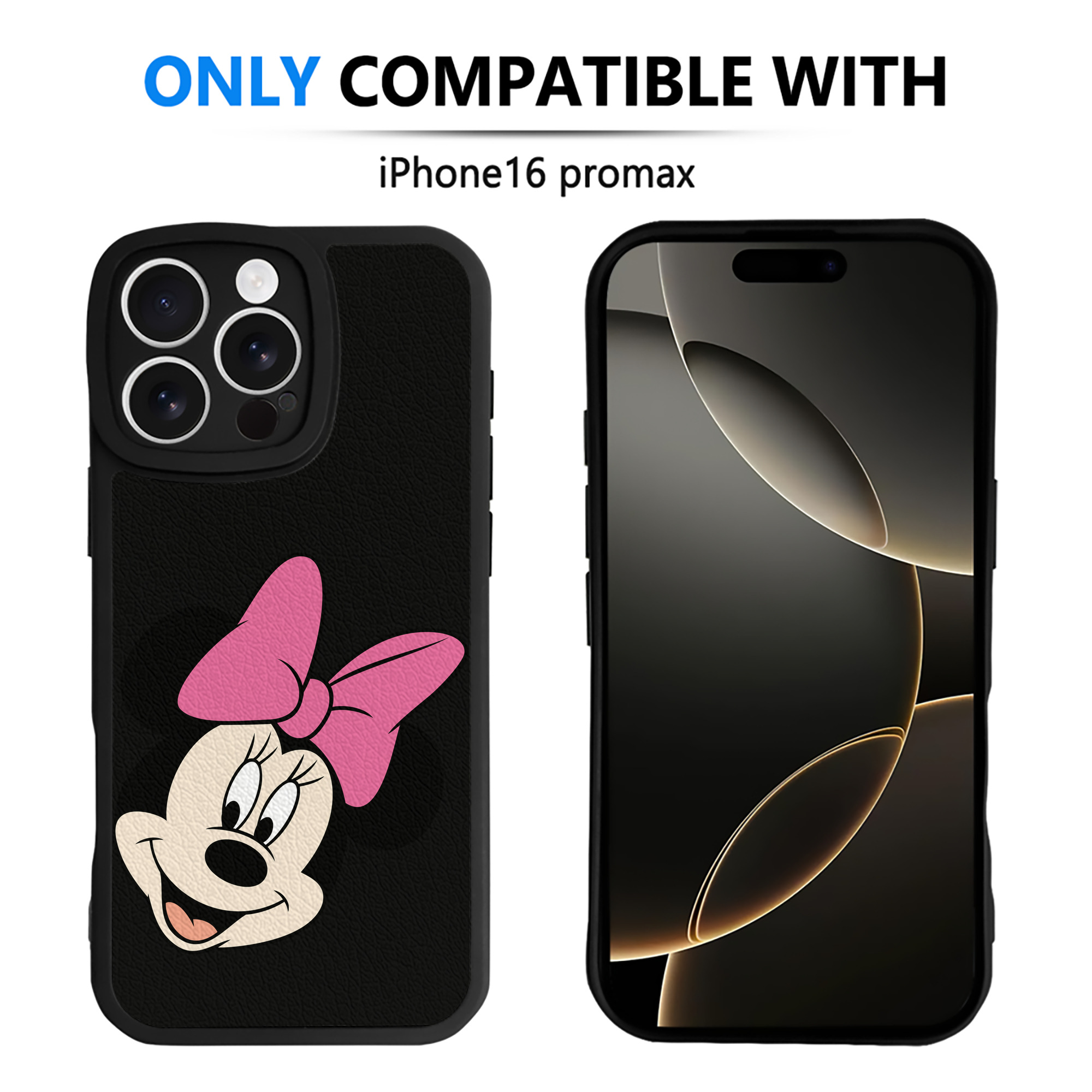 （画像用） ミッキーマウス Mickey Mouse 【iPhone 16シリーズ対応】シリコンスマホケース（レザー調） 材質：シリコン